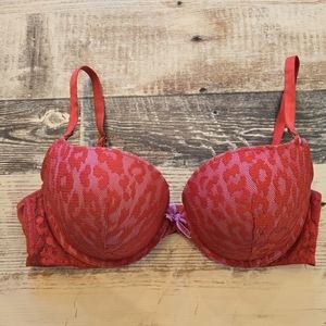 Victoria’s Secret Animal Print Padded Demi Bra 36D